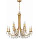 Bridgehampton 12 Light 32 inch Antique Gold Chandelier Ceiling Light in Clear Swarovski Strass