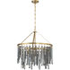 Gemma 7 Light 24 inch Modern Gold Chandelier Ceiling Light