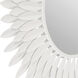 Broche 24 X 24 inch Matte White Wall Mirror