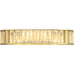 Farris 4 Light 21.5 inch Aged Brass Bathroom Vanity Wall Light