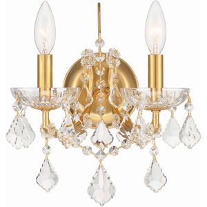 Filmore 2 Light 10.5 inch Antique Gold Wall Sconce Wall Light