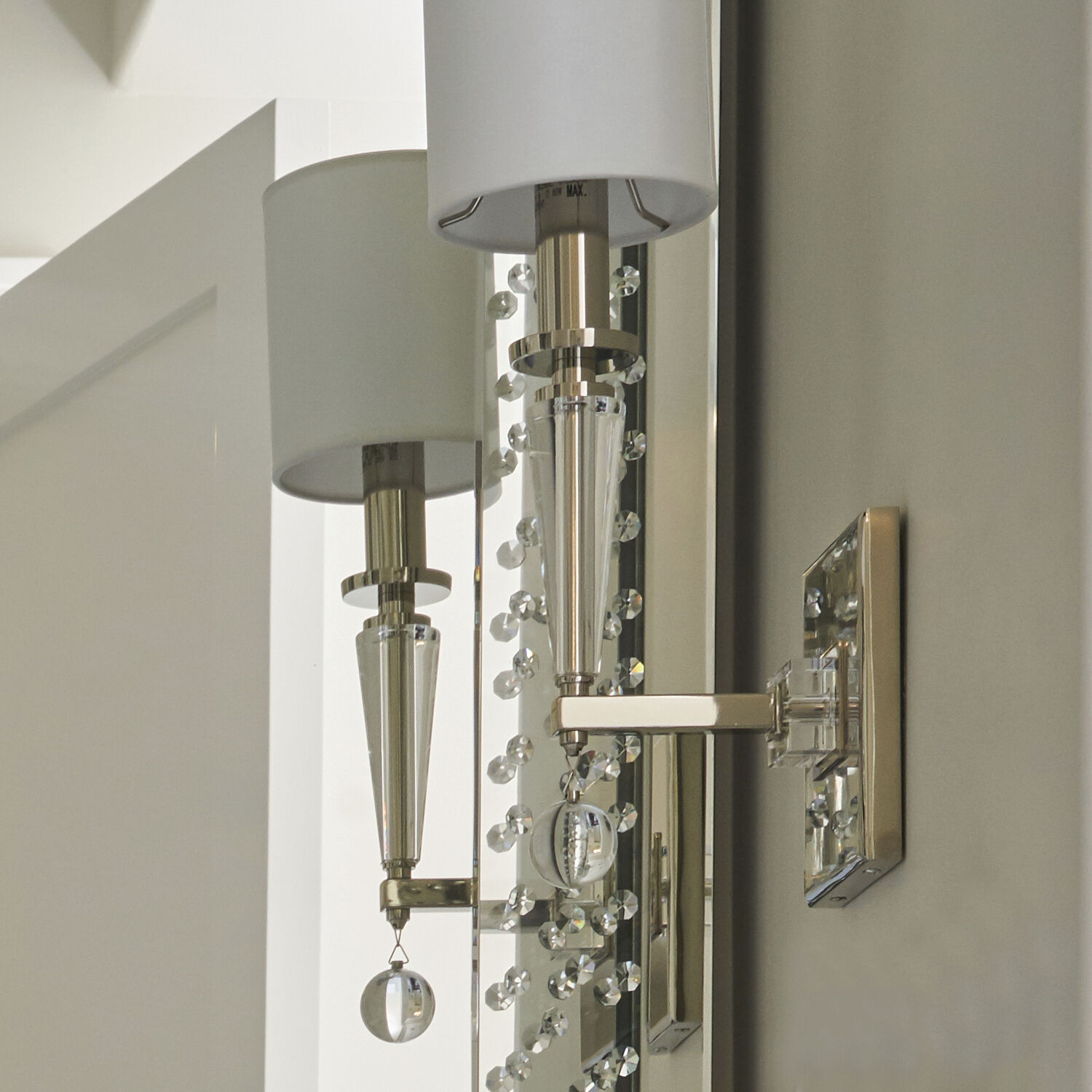 Paxton Sconce Wall Light in Polished Nickel