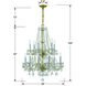 Traditional Crystal 12 Light 26 inch Polished Brass Chandelier Ceiling Light in Clear Hand Cut