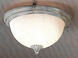 Signature 3 Light 16 inch Blue Flush Mount Ceiling Light