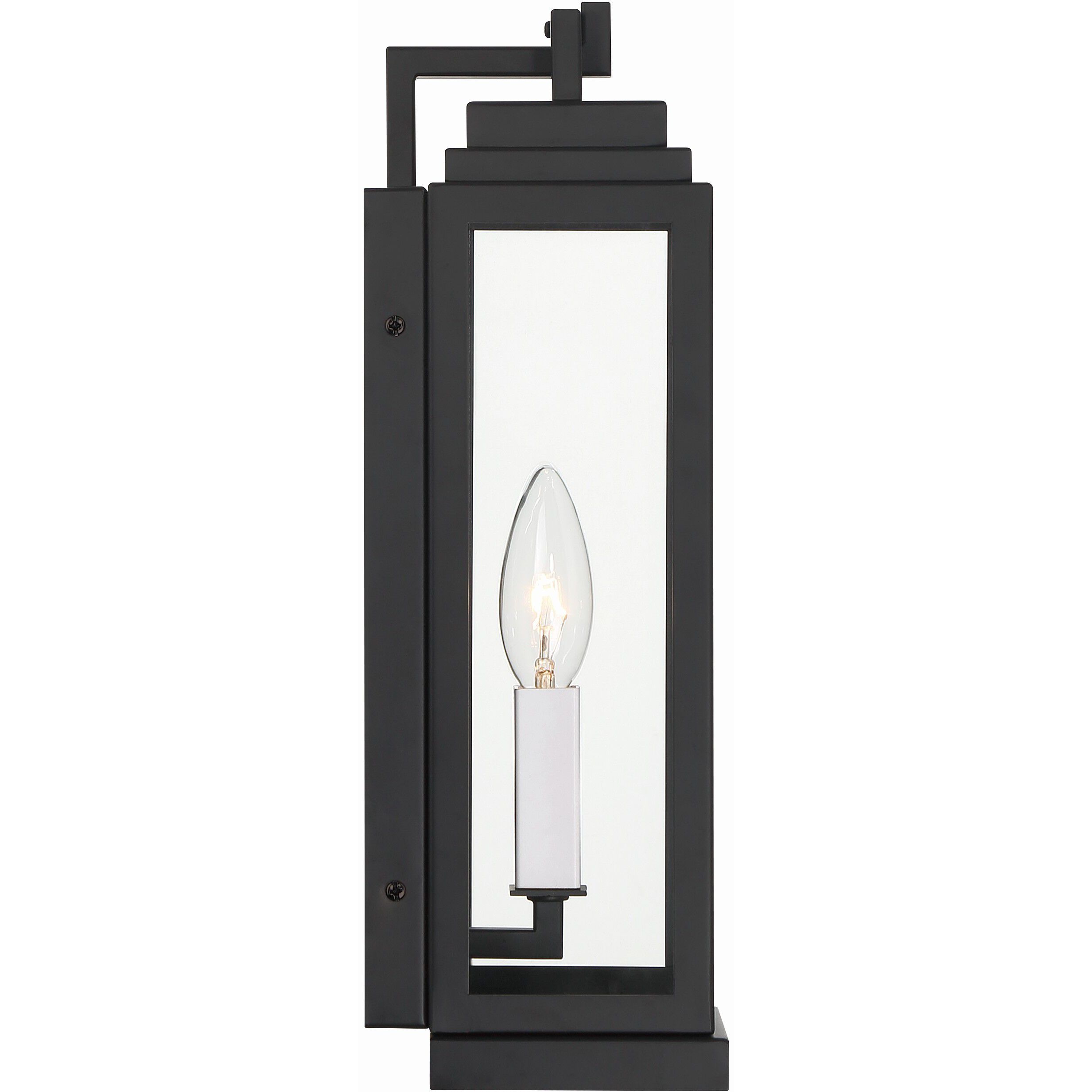 Aspen 1 Light 14 inch Matte Black Outdoor Sconce