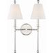 Riverdale Bath Wall Light in Polished Nickel