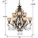 Norwalk 9 Light 34 inch Bronze Umber Chandelier Ceiling Light in Clear Spectra
