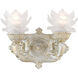 Crystorama Paris Flea Market 2 Light Wall Sconce in Antique White 5222-AW