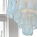 Ollie 16 Light 26.25 inch Aged Brass Chandelier Ceiling Light in Sand Glass Blue