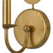 Layla Bath Sconce Wall Light in Antique Gold