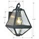 Glacier 1 Light 8 inch Black Charcoal Sconce Wall Light in Water