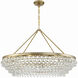 Calypso 8 Light 40 inch Vibrant Gold Chandelier Ceiling Light