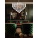 Addis 16 Light 32 inch Polished Chrome Chandelier Ceiling Light in Tronchi Glass Smoke