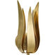 Broche Bath Sconce Wall Light in Antique Gold