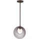 Doral 1 Light 10 inch Forged Bronze Mini Pendant Ceiling Light in Florentine Bronze