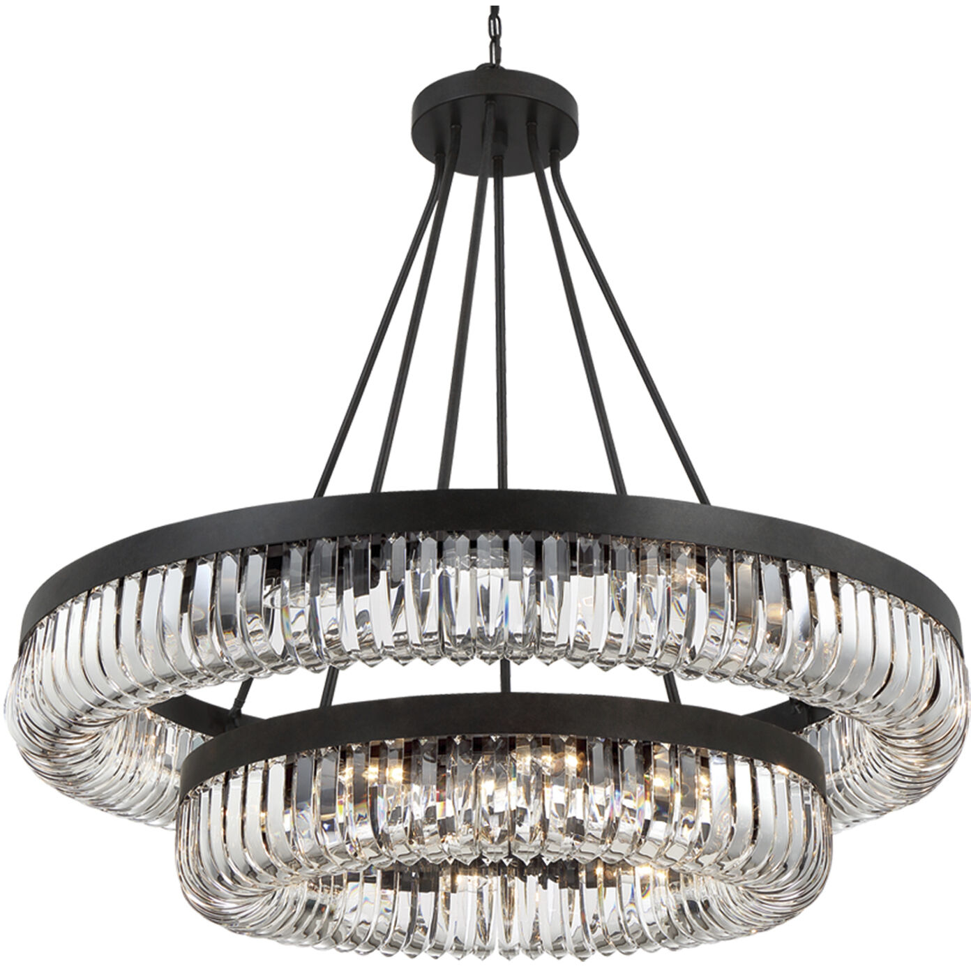 Alister 26 Light 42 inch Charcoal Bronze Chandelier Ceiling Light