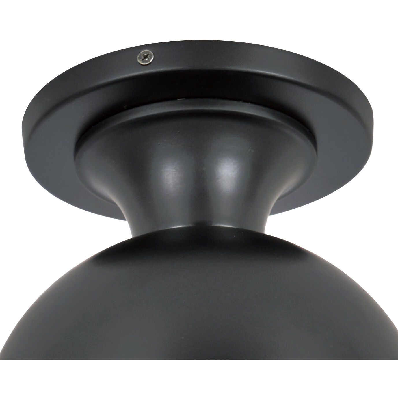 Capsule 1 Light 8 inch Matte Black/Textured Gold Outdoor Semi Flush, Brian Patrick Flynn
