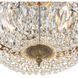 Waltham 3 Light 16 inch Olde Brass Flush Ceiling Light in Clear Spectra