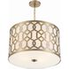 Jennings 5 Light 24.25 inch Aged Brass Pendant Ceiling Light