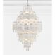 Addis 20 Light 31.5 inch Polished Chrome Chandelier Ceiling Light in Tronchi Glass Clear