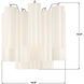 Addis Wall Sconce Wall Light in Tronchi Glass White