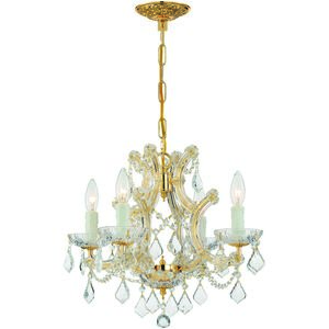 Maria Theresa 4 Light 17 inch Gold Mini Chandelier Ceiling Light