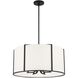 Carlyn 6 Light 24 inch Black Chandelier Ceiling Light