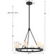 Aragon 6 Light 22.75 inch Matte Black Chandelier Ceiling Light