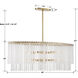 Bleecker 8 Light 36 inch Antique Gold Chandelier Ceiling Light