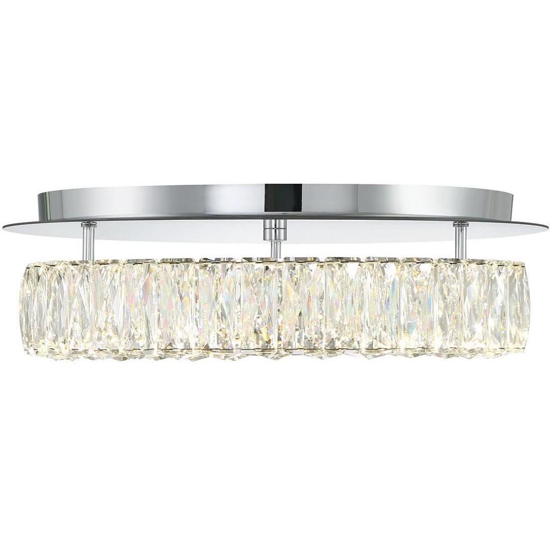 Kinsley 1 Light 18 inch Polished Chrome Flush Ceiling Light