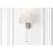 Renee 1 Light 10 inch Polished Nickel Sconce Wall Light