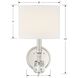Chimes 1 Light 8 inch Polished Nickel Sconce Wall Light