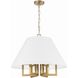 Westwood 6 Light 24 inch Vibrant Gold Chandelier Ceiling Light