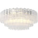 Addis 16 Light 32 inch Polished Chrome Flush Mount Ceiling Light in Tronchi Glass Clear