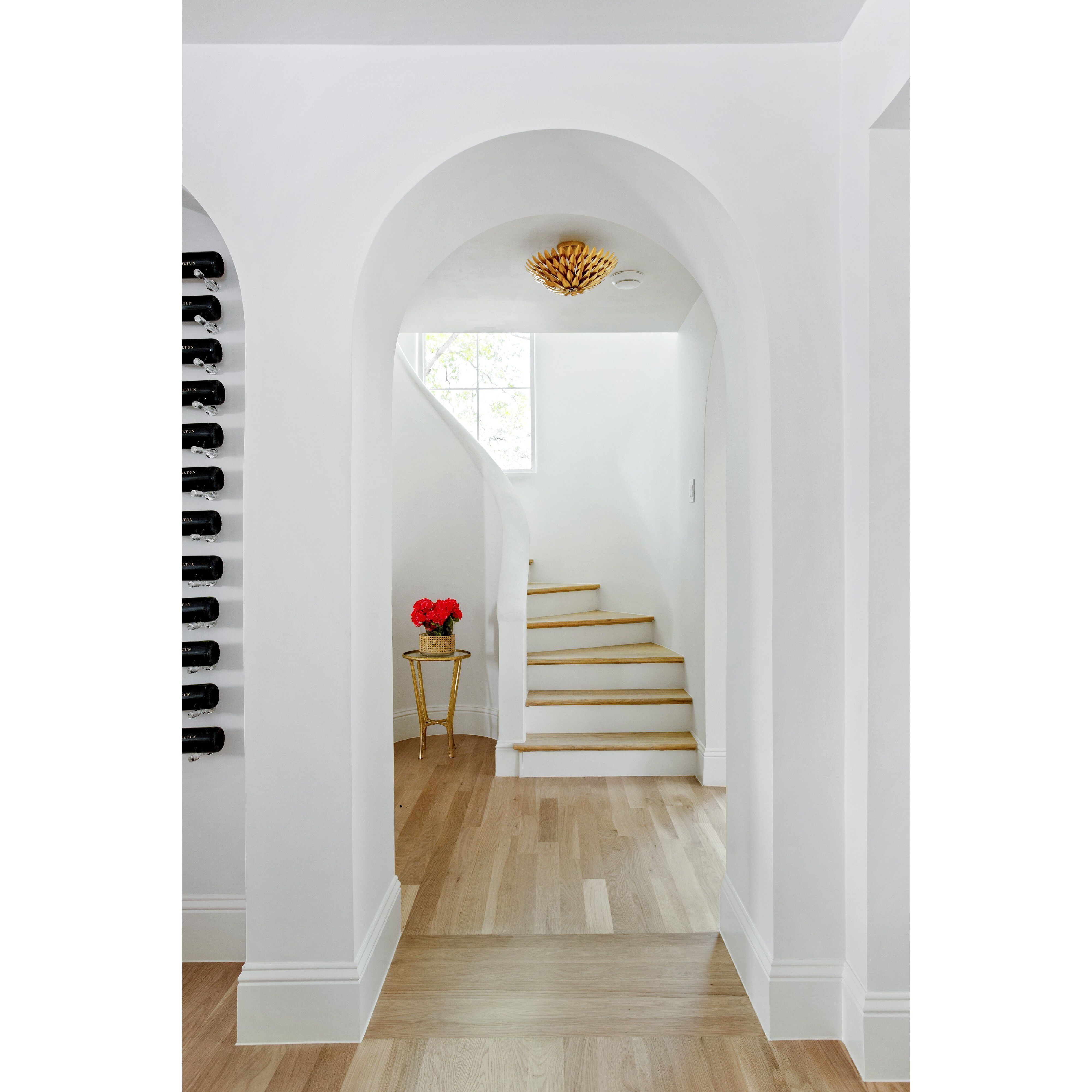 Broche 4 Light 16 inch Antique Gold Semi Flush Ceiling Light