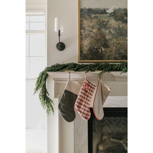 Sylvan 1 Light 4.75 inch Black Forged Sconce Wall Light