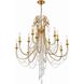 Arcadia 12 Light 32.5 inch Antique Gold Chandelier Ceiling Light