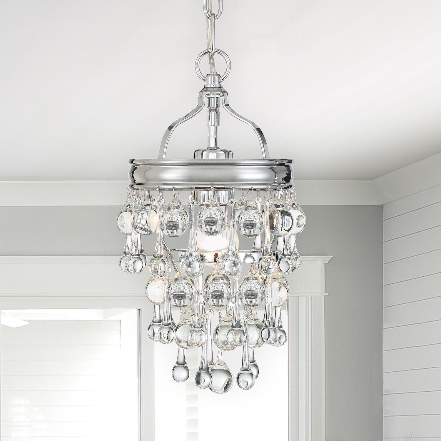 Calypso 1 Light 7.25 inch Polished Chrome Mini Pendant Ceiling Light