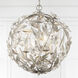 Marselle 4 Light 16.5 inch Antique Silver Mini Chandelier Ceiling Light