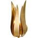 Broche Sconce Wall Light in Antique Gold