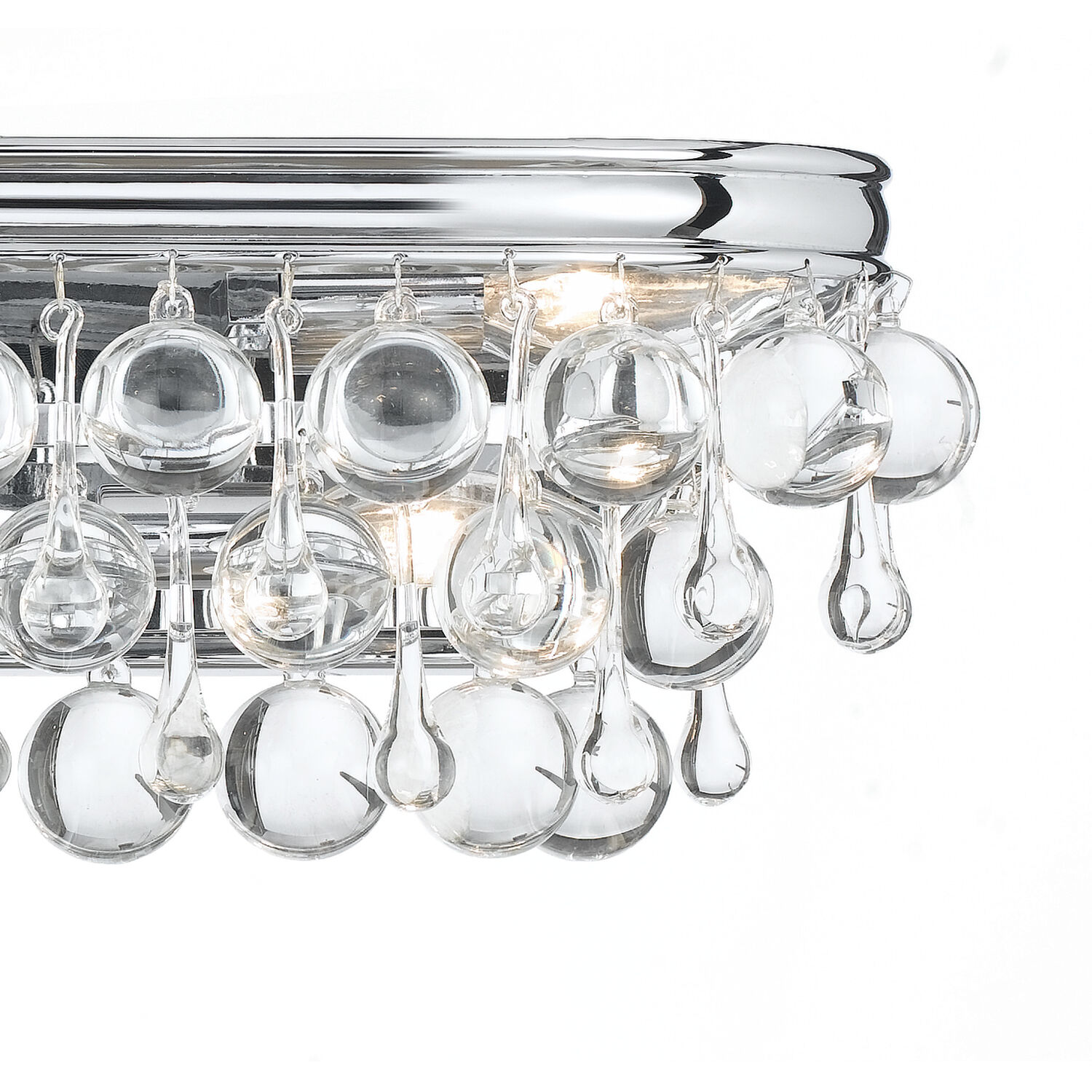 Calypso Bath Vanity Light Wall Light in Polished Chrome