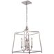 Sylvan 4 Light 16 inch Polished Nickel Mini Chandelier Ceiling Light