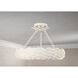 Broche 6 Light 18 inch Matte White Chandelier Ceiling Light