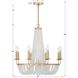 Bella 8 Light 26 inch Antique Gold Chandelier Ceiling Light