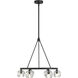 Aragon 6 Light 24 inch Matte Black Chandelier Ceiling Light