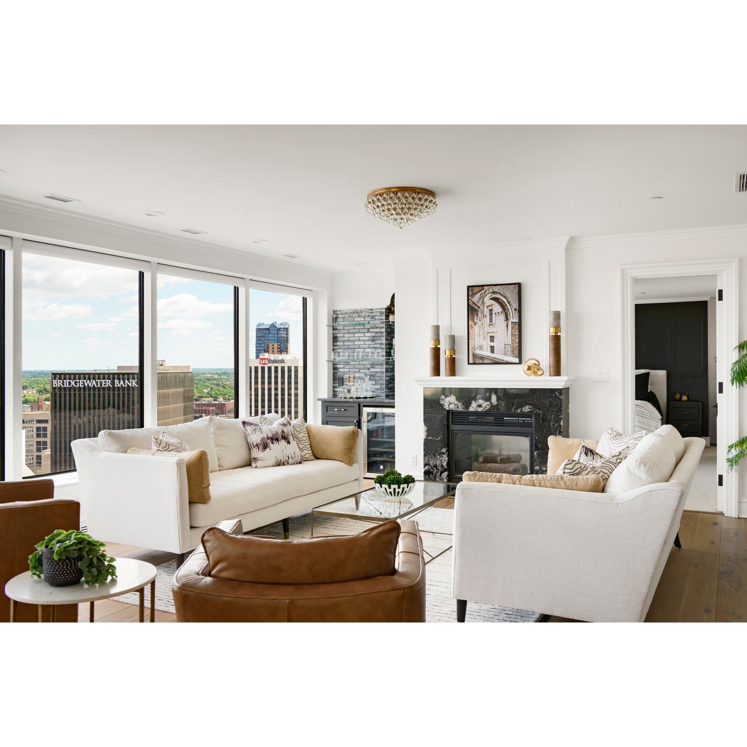 Calypso 6 Light 20 inch Vibrant Gold Flush Ceiling Light