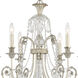 Regis 6 Light 26 inch Olde Silver Chandelier Ceiling Light in Clear Hand Cut