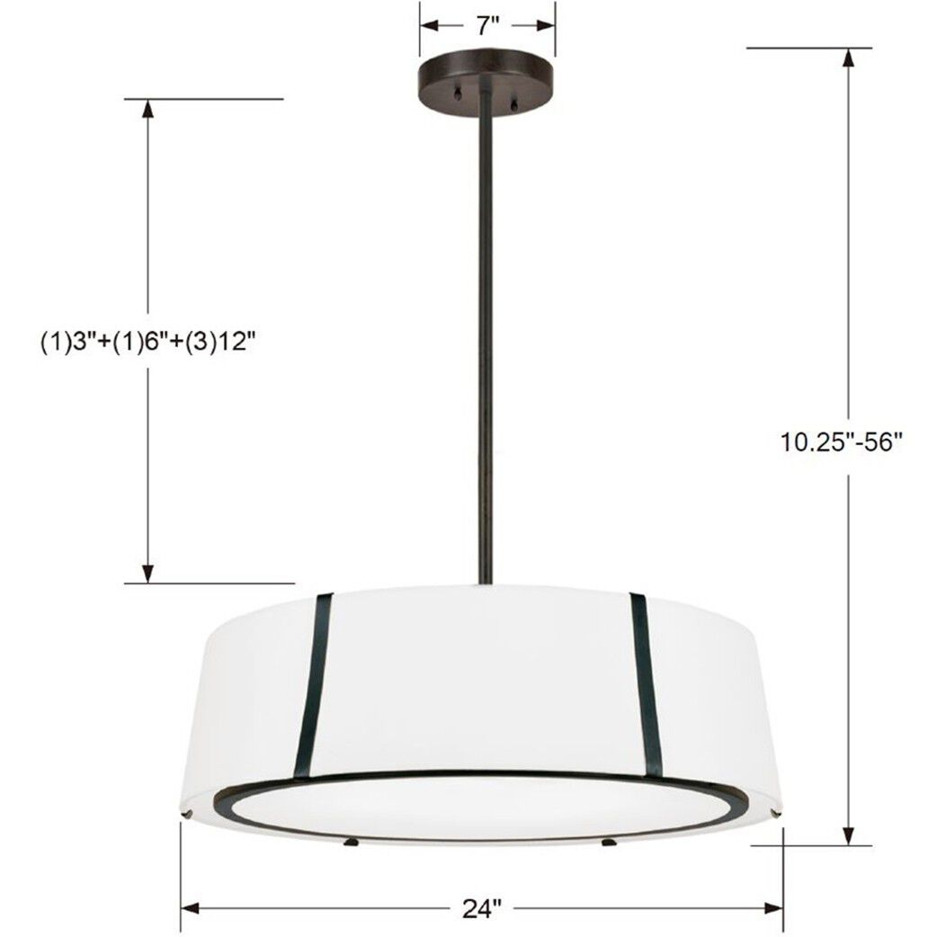 Fulton Pendant Ceiling Light in Black