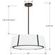 Fulton 6 Light 24 inch Black Chandelier Ceiling Light