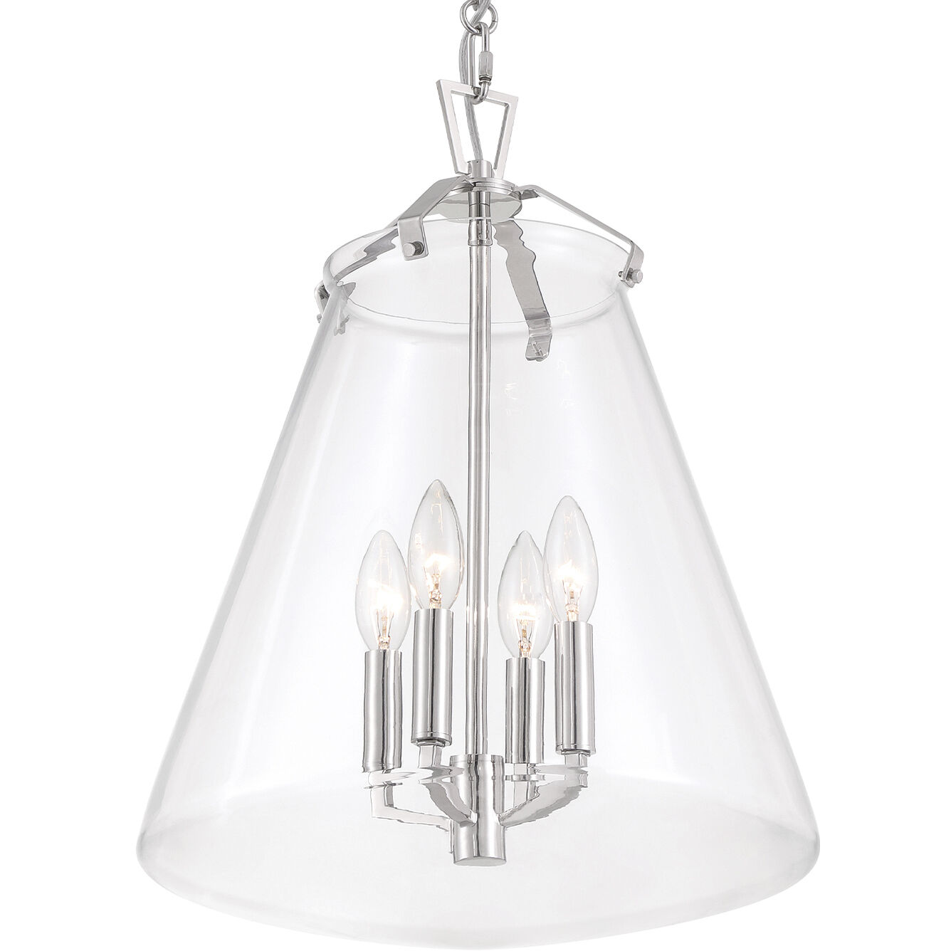 Voss Pendant Ceiling Light in Polished Nickel